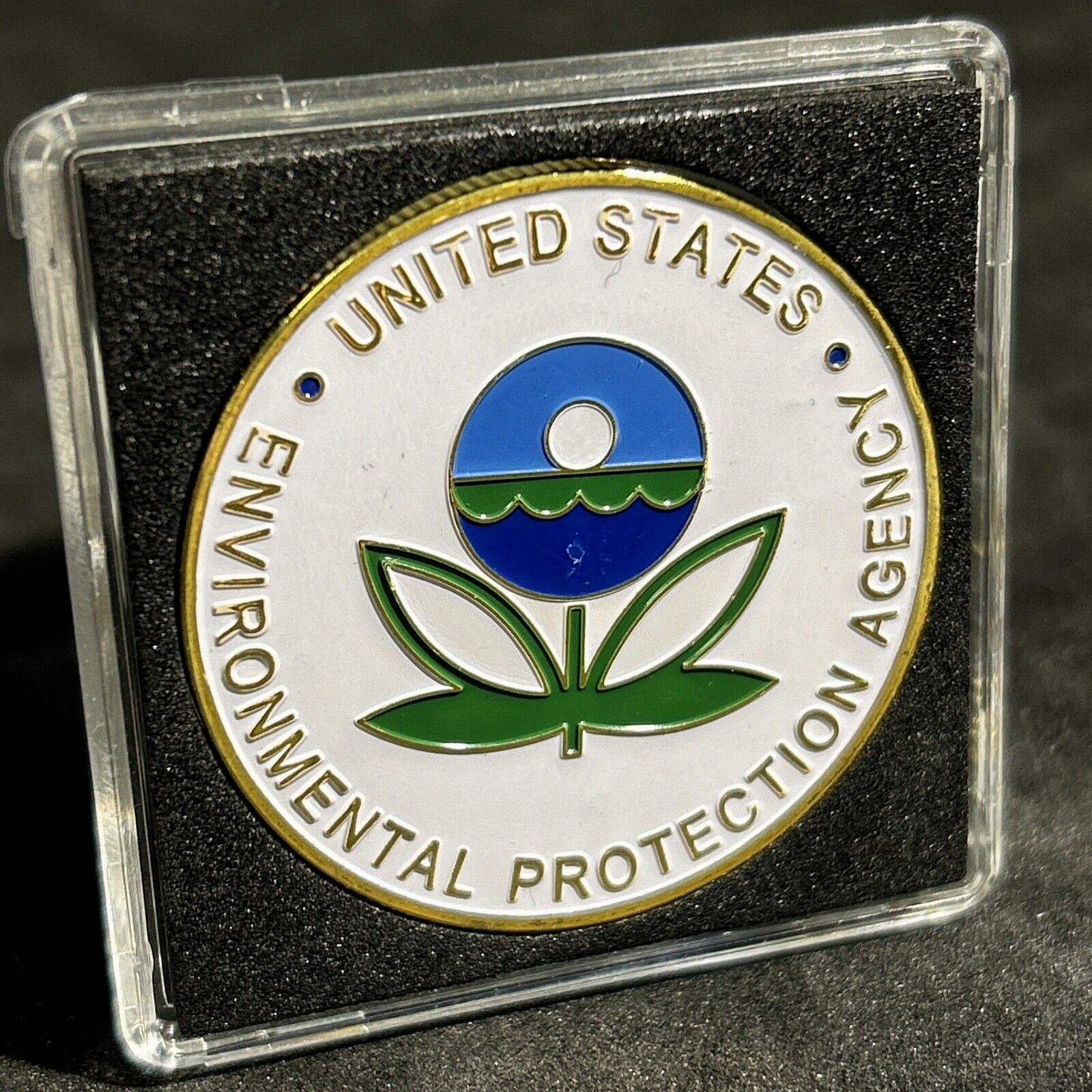 EPA US ENVIRONMENTAL PRTOECTION AGENCY US Government Challenge Coin W Case