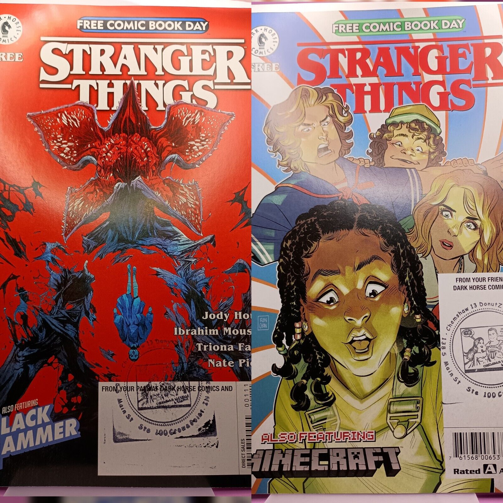 STAMPED 2019-20 FCBD Stranger Things Set Promotional Giveaway Comic Books FREE S
