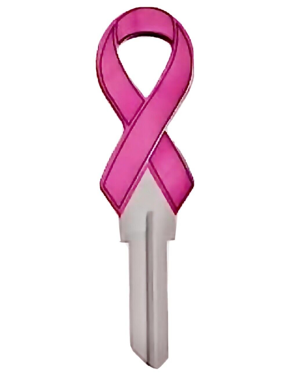 Breast Cancer Awareness Pink Ribbon House Key Blank Kwikset KW1/KW10/KW11