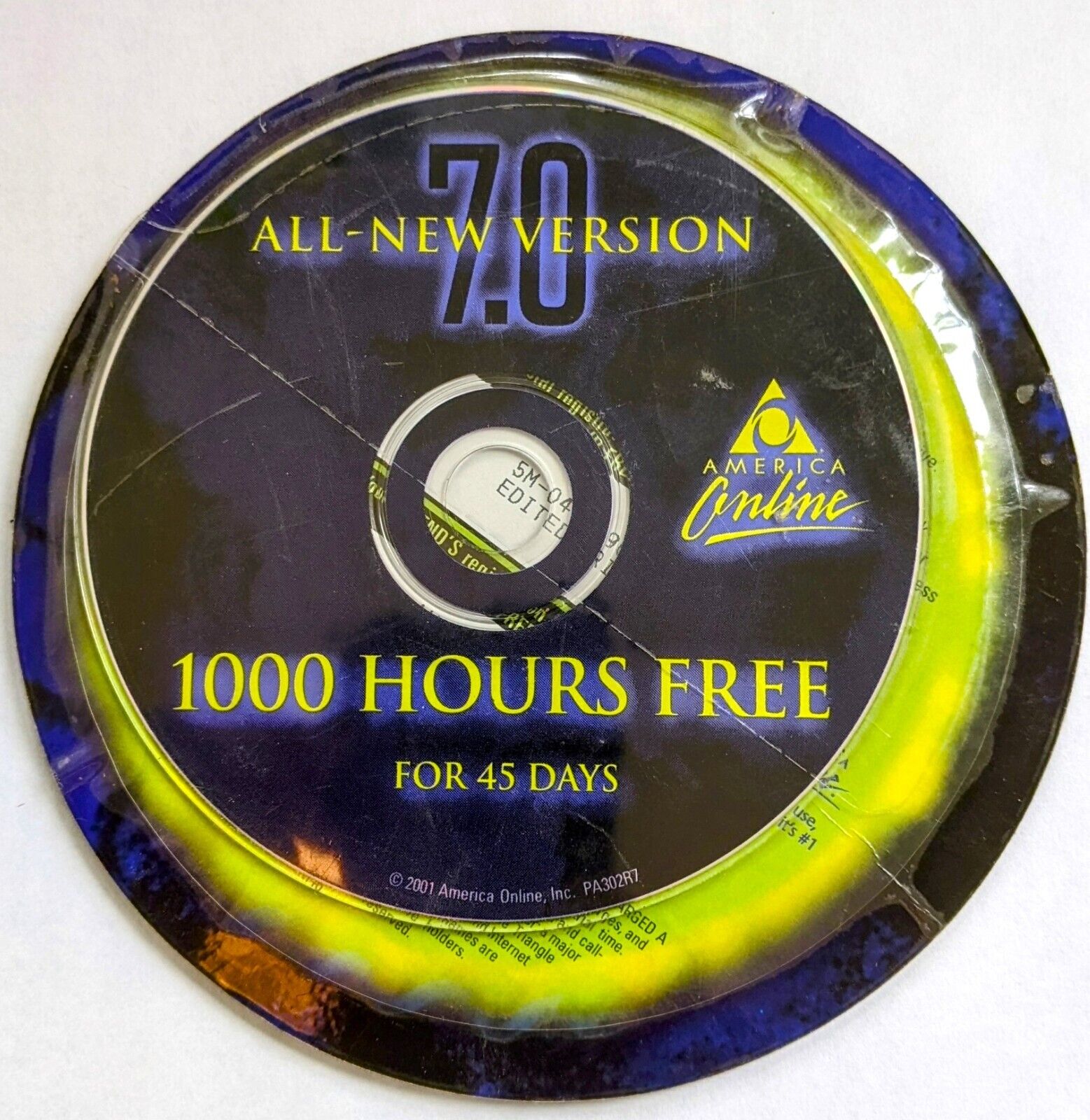 Rare ECLIPSE America Online Collectible Disc, AOL CD ver 7.0 Sealed, 
