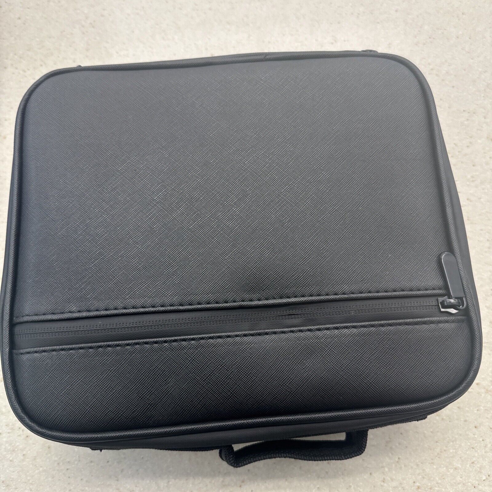 Smell Proof Stash Bag Matte Black-Waterproof Leather Includes Rolling Tray
