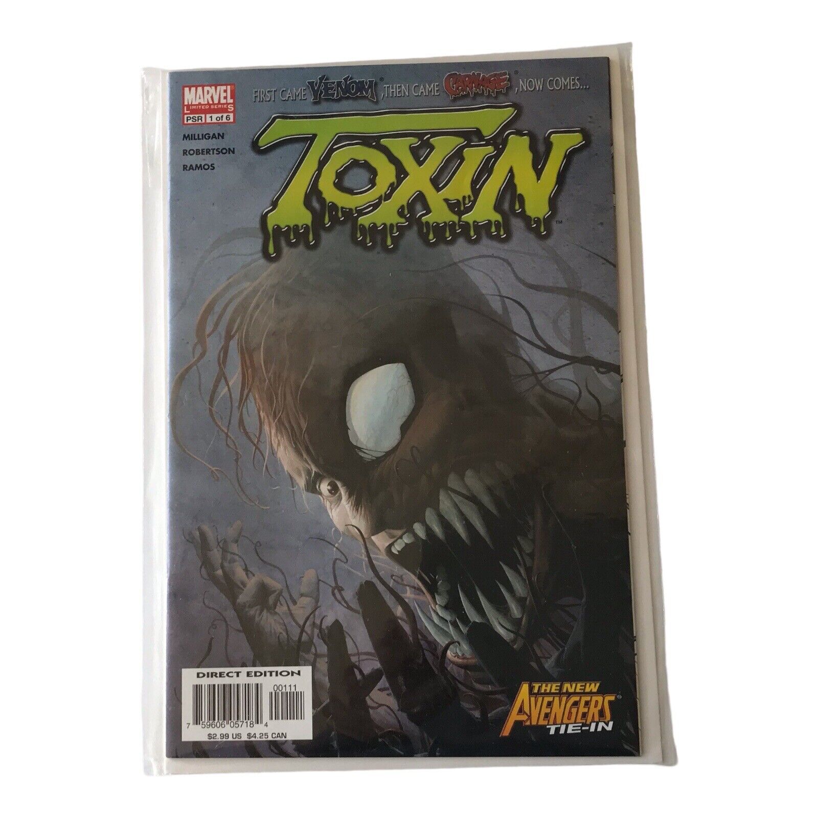 Marvel Comic Toxin #1 Spider-Man Appearance Marvel The New Advengers Tie-In 2005