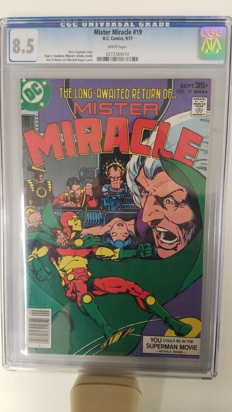 Mister Miracle #19 CGC 8.5 (Sep 1977, DC) Steve Englehart story, Rogers cover