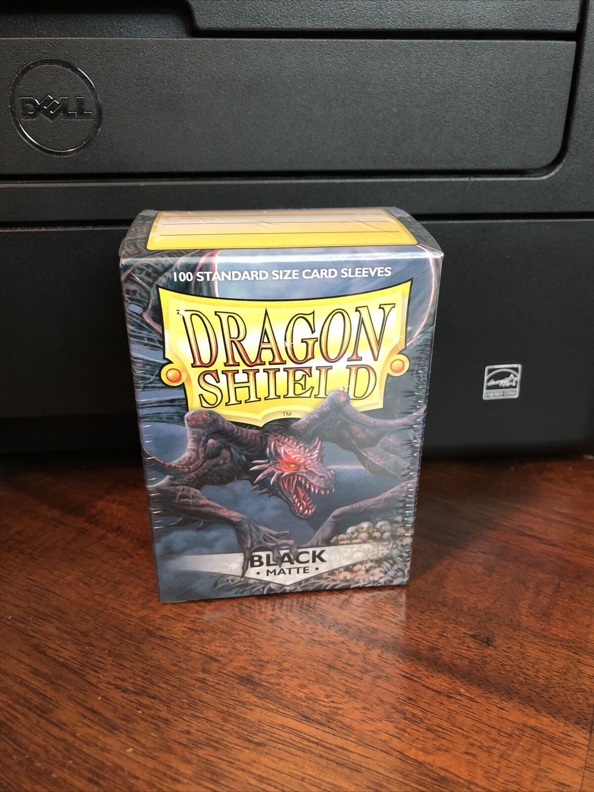 Dragon Shield Sleeves Pack of 100 Standard Size Card Sleeves Black Matte