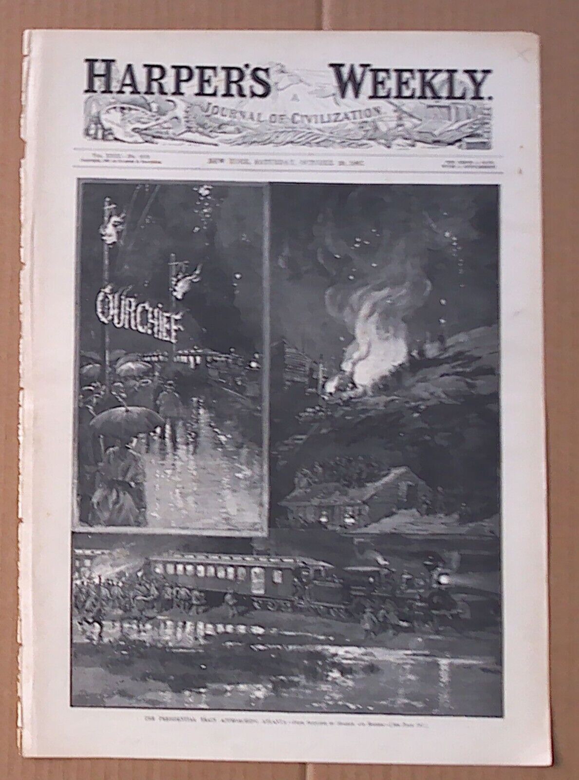 Harper\'s Weekly Cover October 29, 1887
