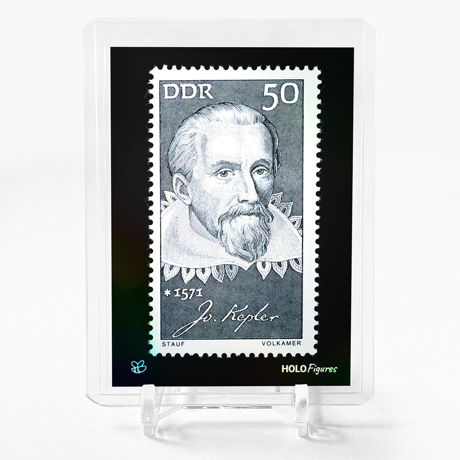 JOHANNES KEPLER Stamps of Germany Trading Card 2023 GleeBeeCo Holographic #JHST