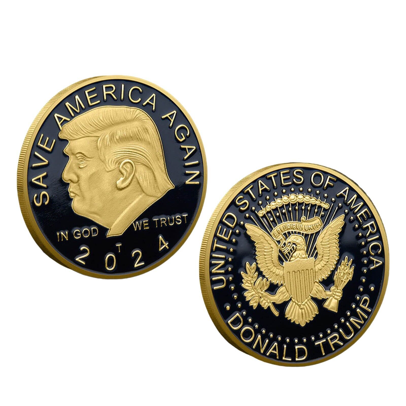 2024 President Donald Trump Commemorative Coin EAGLE Save America Again Plate