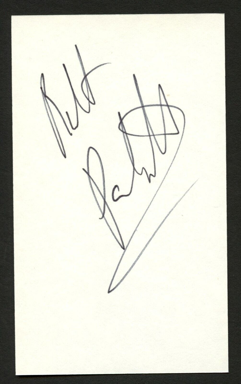 Robert Pastorelli d.2004 signed autograph 3x5 card Eldin in Murphy Brown C519