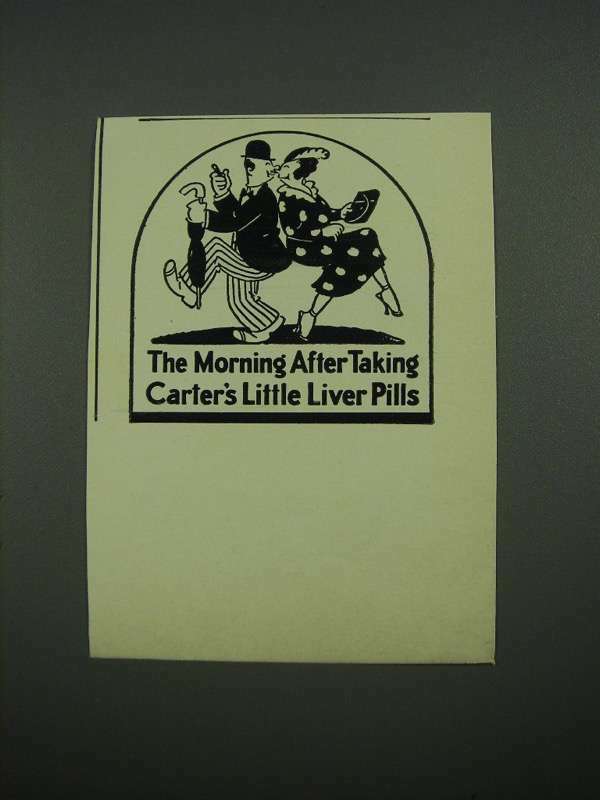 1938 Carter's Little Liver Pills Ad - The Morning After Taking