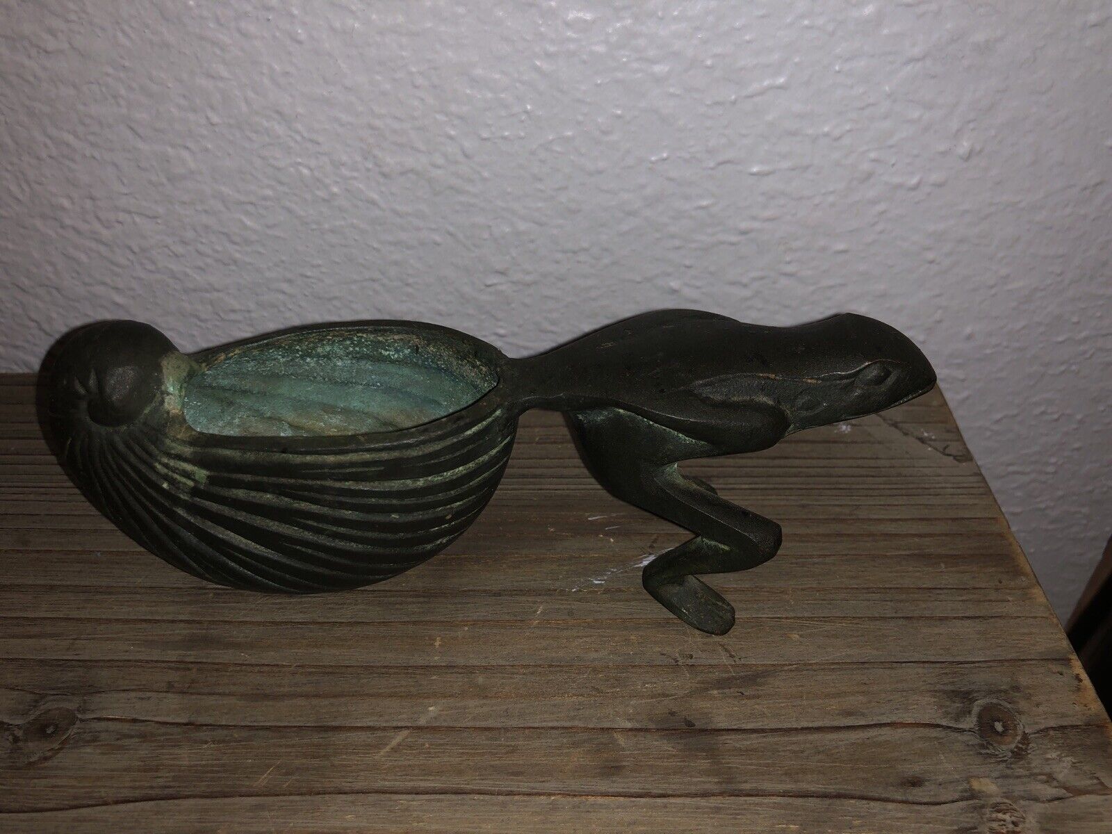 Bronze Frog pulling a Snail Shell Circa 1920