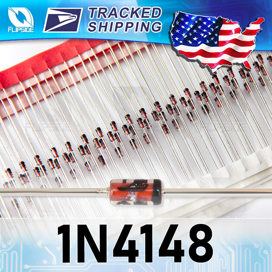 1N4148 Diode (100/200/500pcs) DO-35 High Speed Switching Glass Diode IN4148