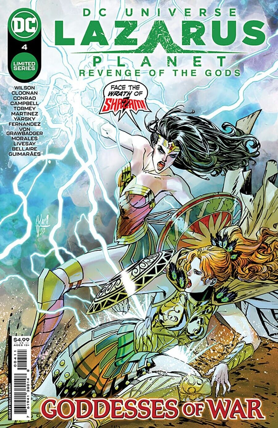 DC Universe Lazarus Planet Revenge of the Gods #4 2023 Unread March Main Cover