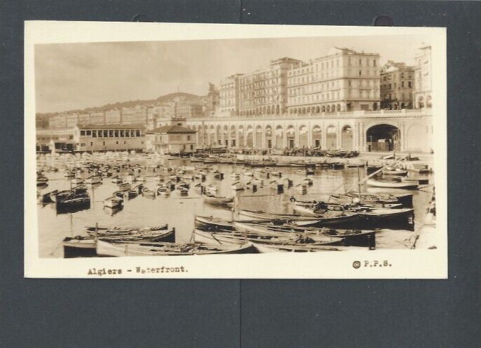 Real Picture Post Card Ca 1923 Algiers Waterfront
