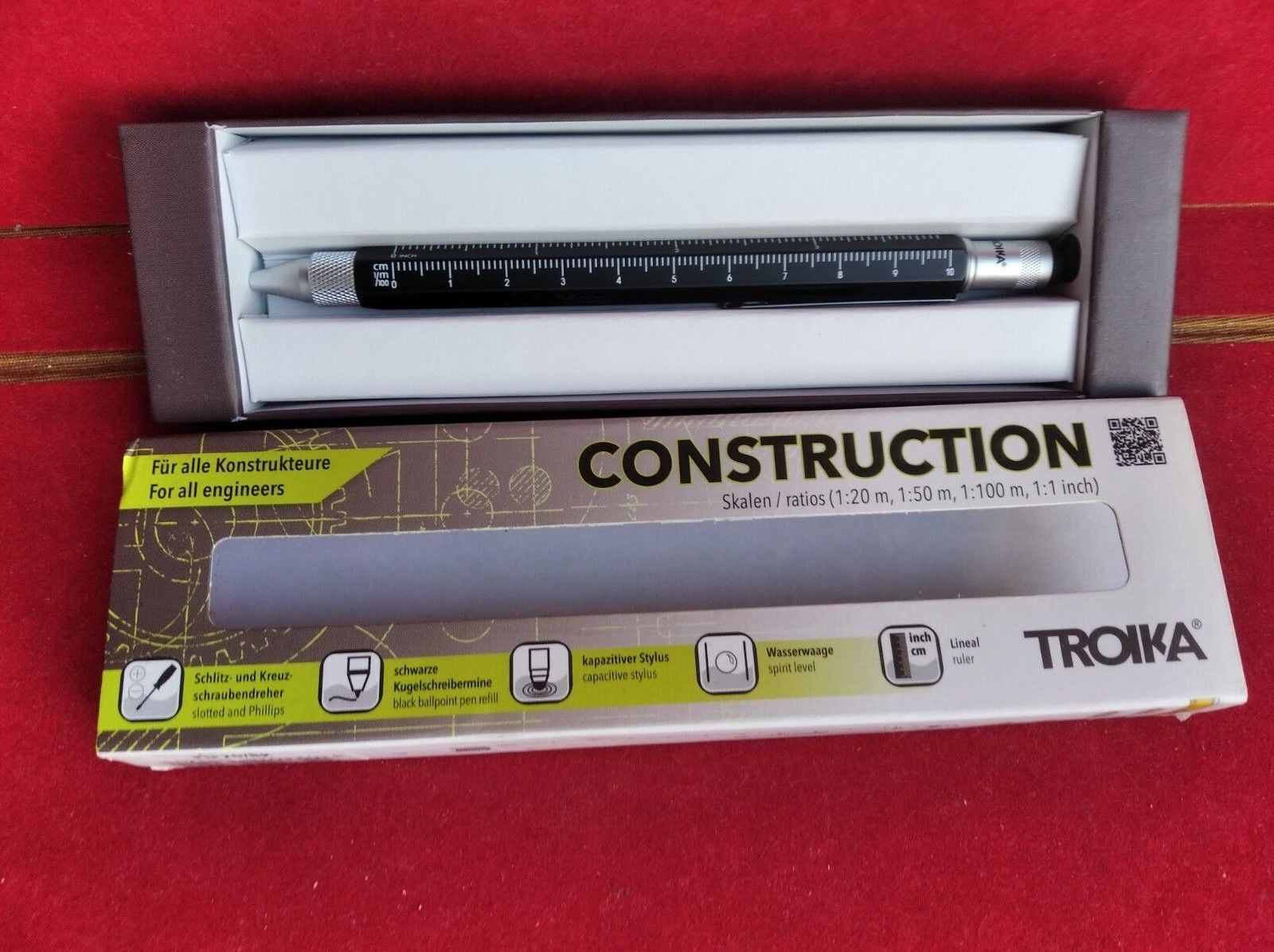 TROIKA Construction Multitasking Ballpoint Pen New in Original Case branded