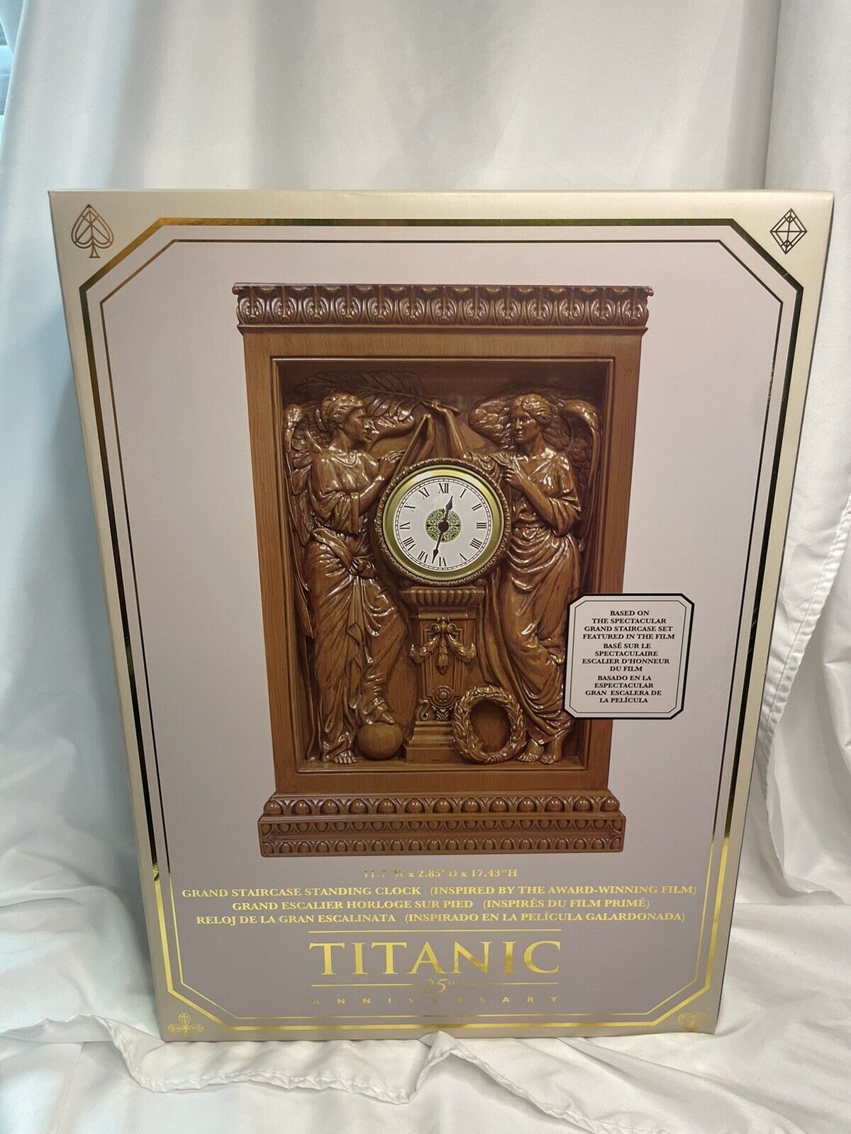 Titanic 25th Anniversary Grand Staircase Standing Clock Limited Collectors Ed