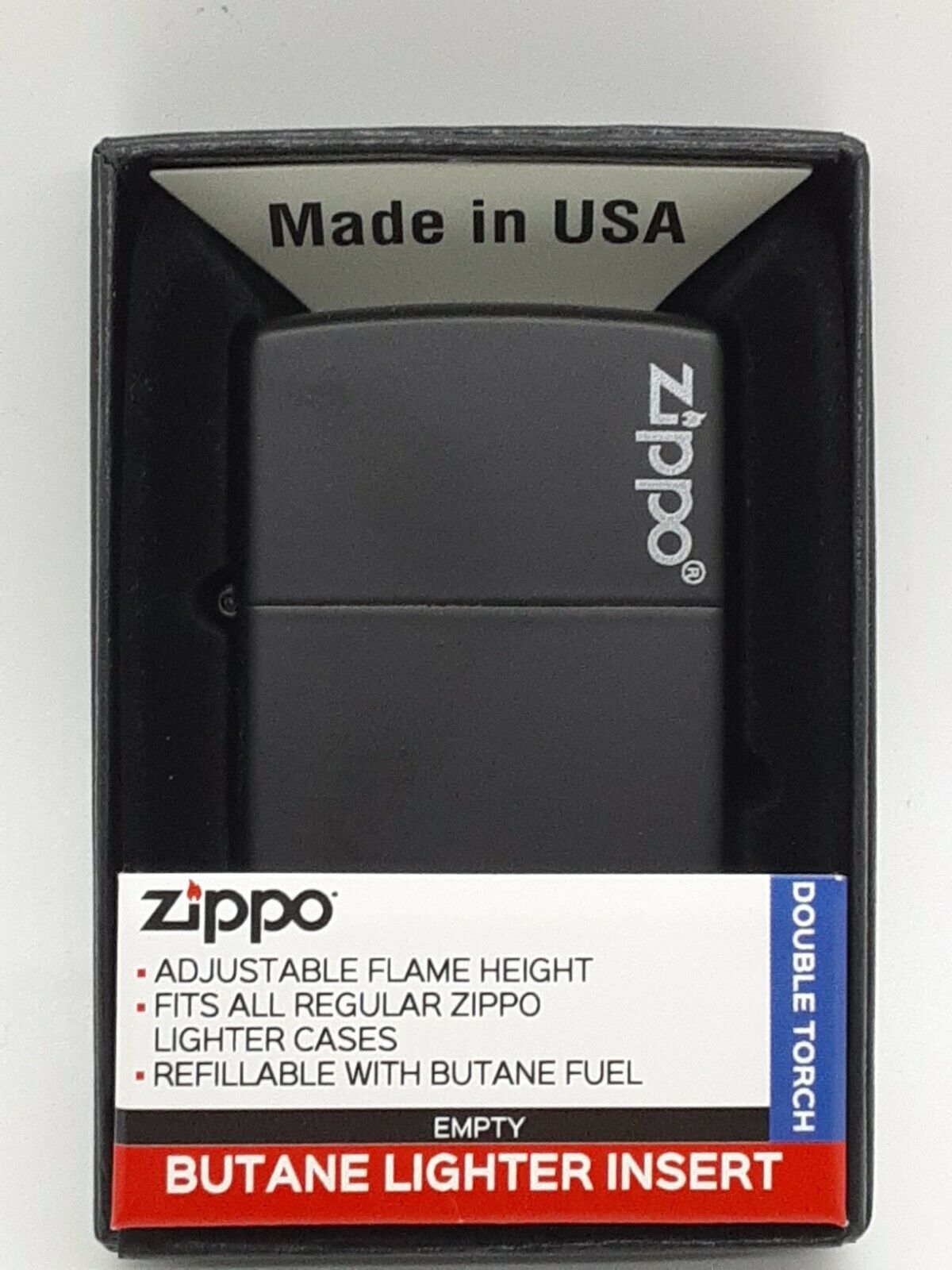 Zippo Authentic Black Matte 218zl Logo \