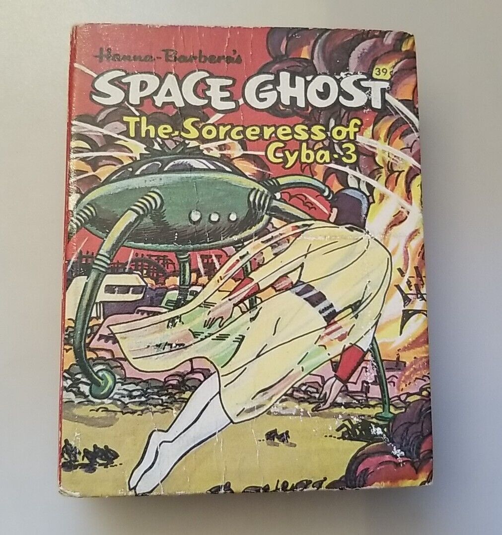 1968 Hanna Barbera\'s Space Ghost “The Sorceress of Cyba 3” Big Little Books GOOD