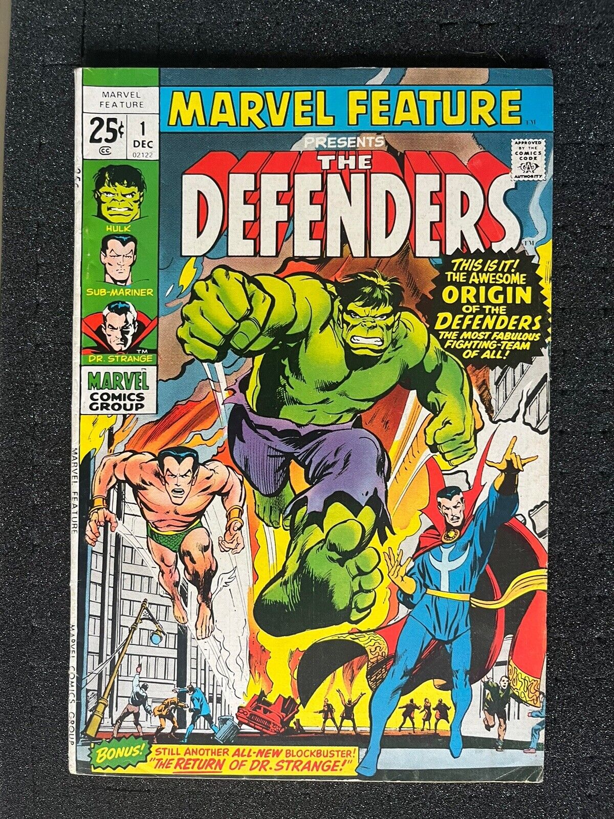 Marvel Feature #1 1st app and origin of Defenders Marvel 1971 FN-