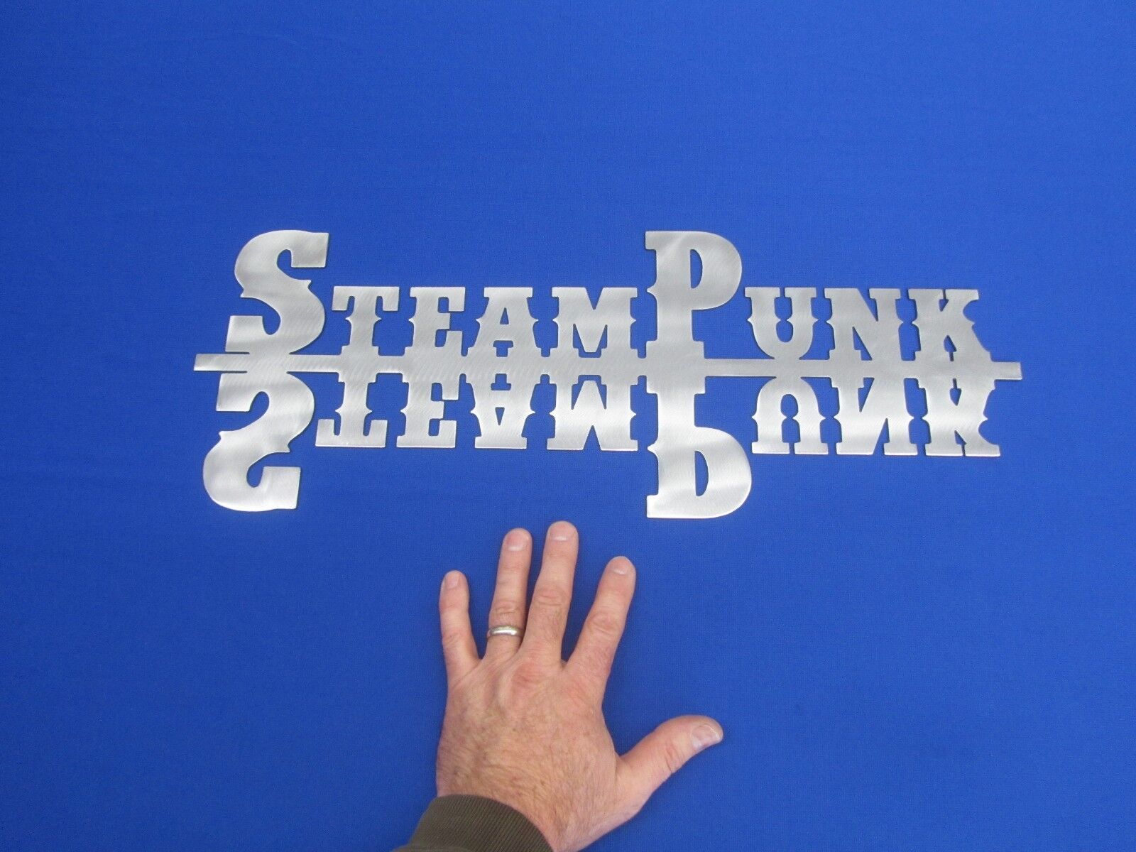 Steam Punk Sign Art Plasma Cut 22-3/4