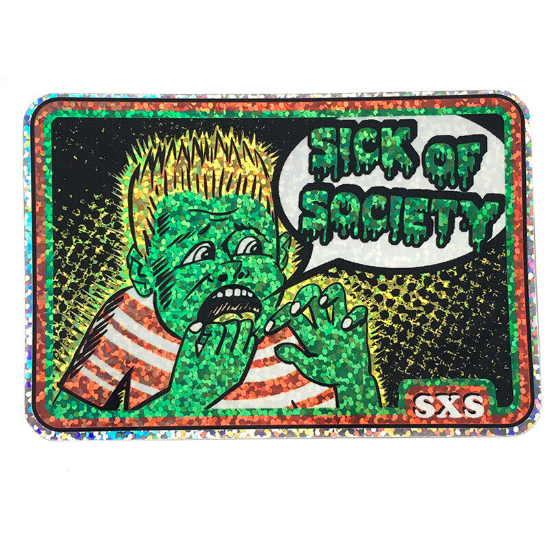 S.O.S. Antisocial 420 Marijuana Mushroom Sticker LSD MDMA Prism Vending