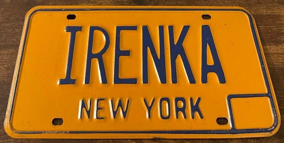 IRENKA Vanity License Plate New York Antidepressant