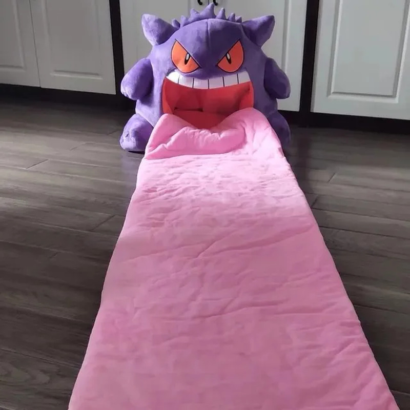 Cartoon Anime Pokemon Gengar Tongue Sleeping Blanket Toy Doll