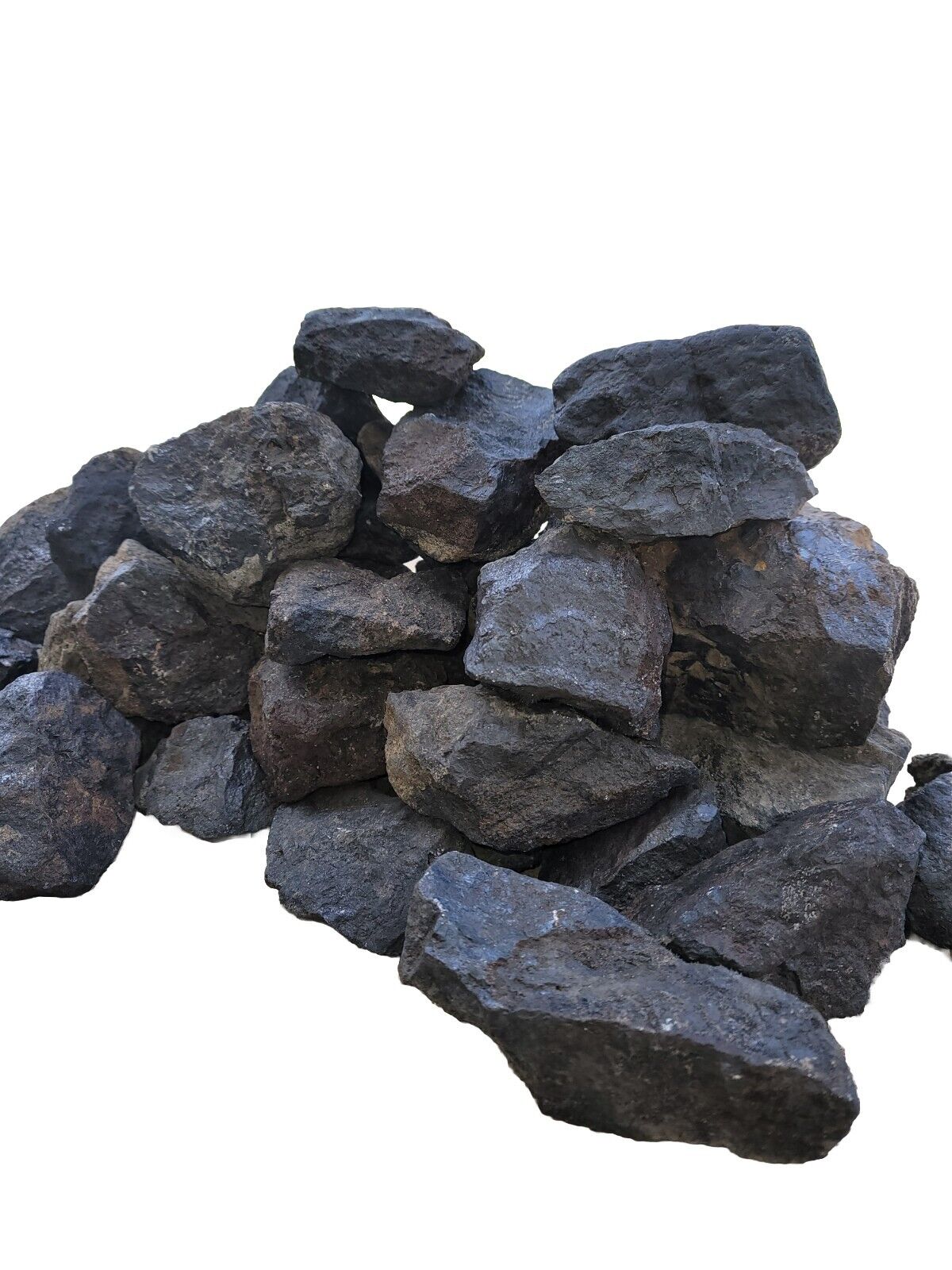 Dark Iron Ore Magnetite Utah Iron Mountain Iron Ore Rocks 3-5lb Health Benefits