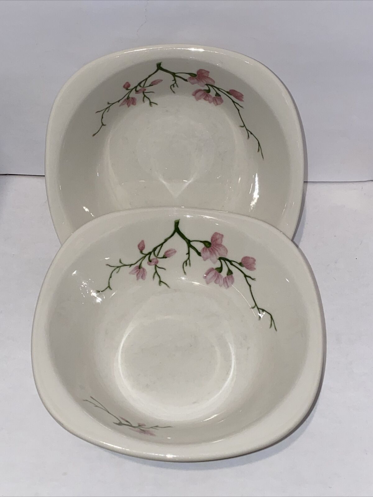 (2) 5.5”Fred Harvey Railroad China Cereal Oatmeal Bowls Trend Pattern Rare Dish