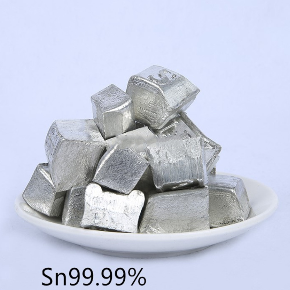 100g High Purity 99.99% Tin Particles Sn Metal Blocks Lumps