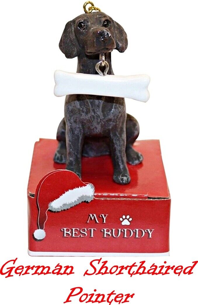 🐕 21 Breeds To Choose From- My Best Buddy Dog w/ Bone Figurine/Ornament-NEW 🐕
