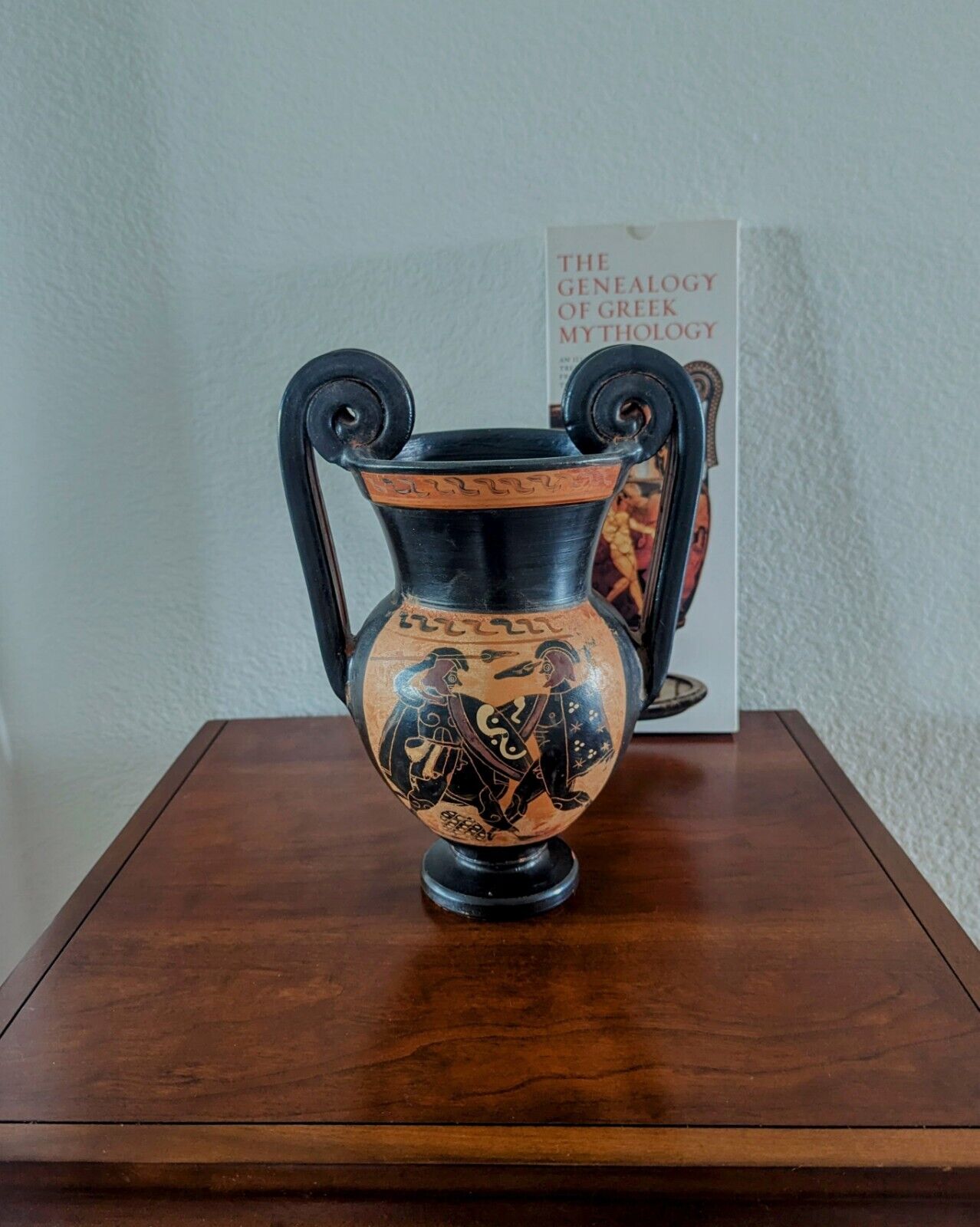 Replica Urn (Amphora) of Greek Warriors (Hoplites)
