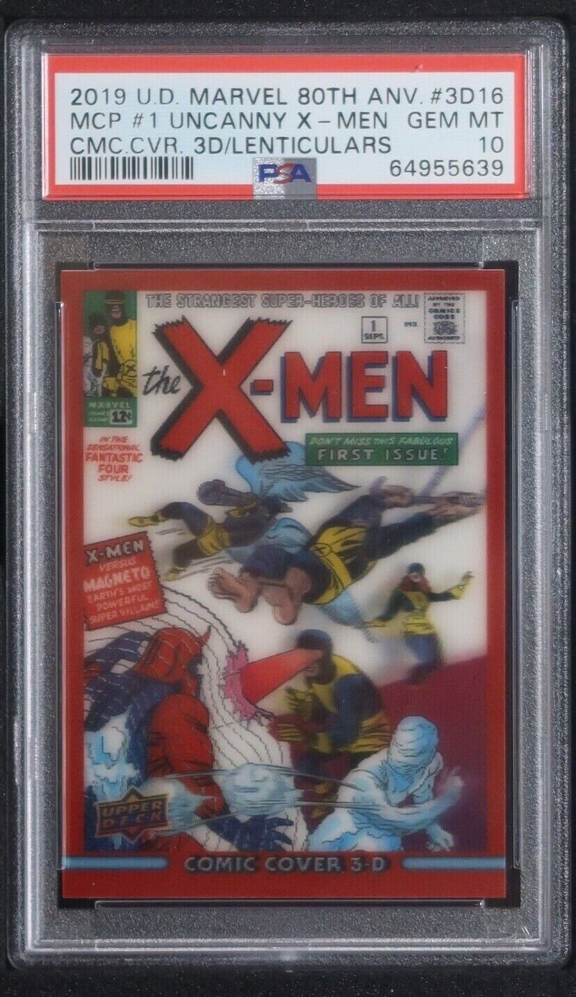 2019 Upper Deck Marvel 80th Annv X-Men #1 Comic Cover Lenticular PSA 10 GEM MINT