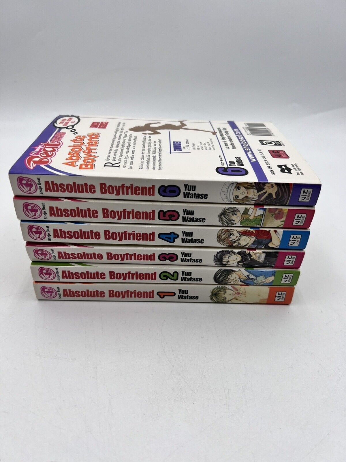 Absolute Boyfriend Manga Complete Yuu Watase Volumes 1, 2, 3, 5, 6 Lot