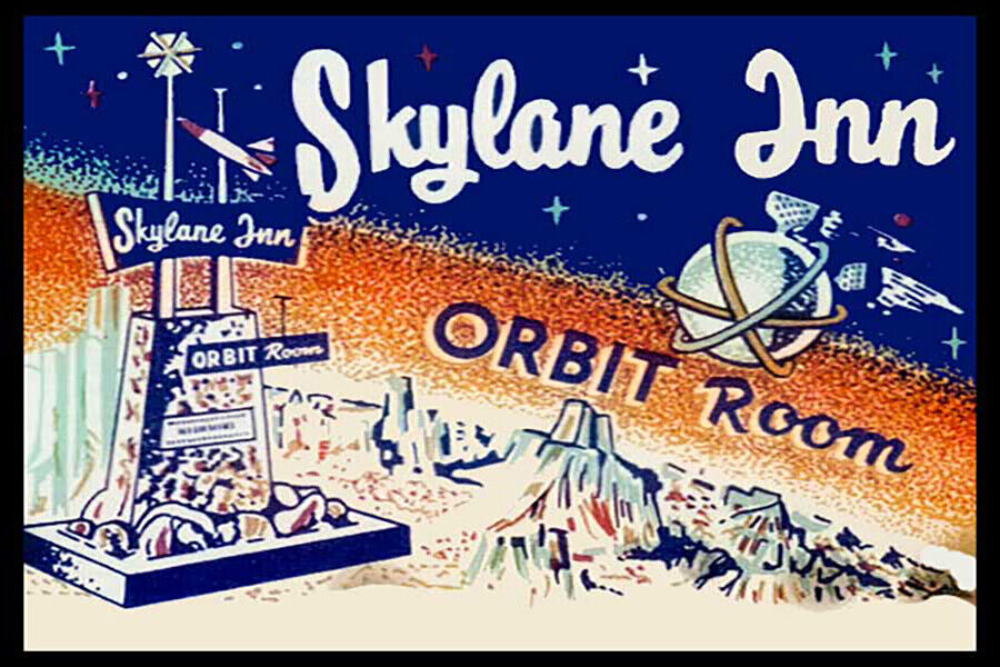 Skylane Inn Orbit Room Houston Texas Fridge Magnet