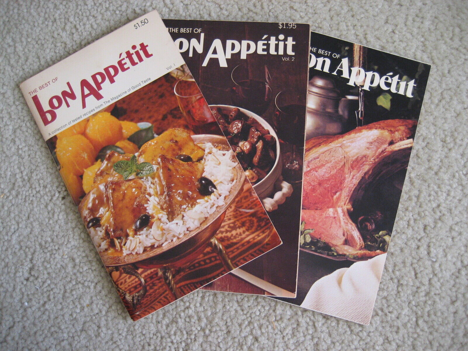 Vintage  The Best of Bon Appetit 1970s VOLUMES 1, 2 & 3