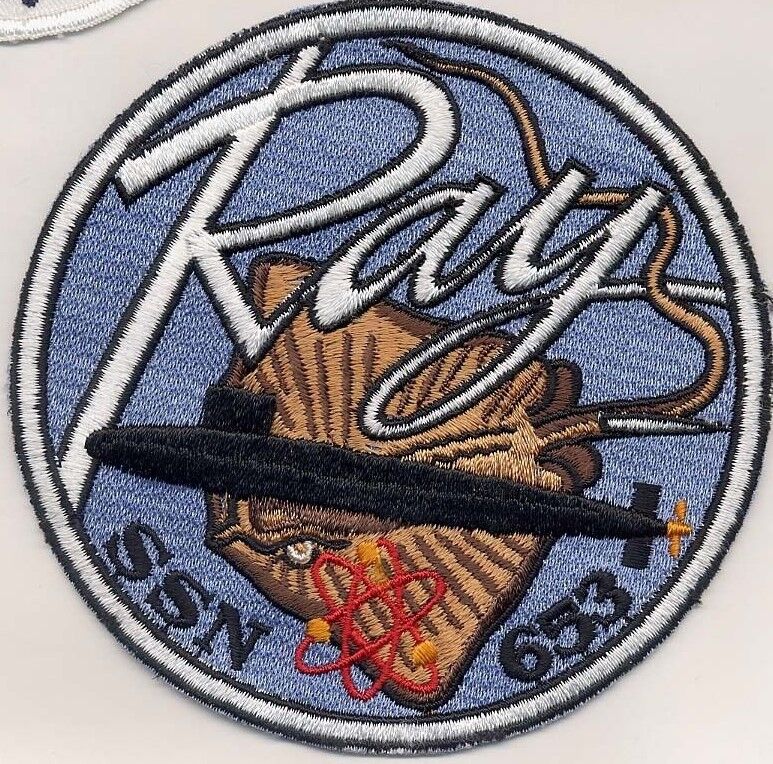 USS Ray SSN 653 - Submarine - BC Patch Cat No B344