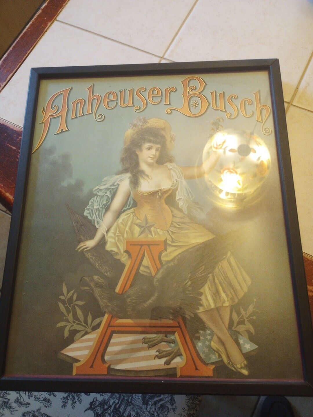 Vintage  Anheuser-Busch Bar Advertisement