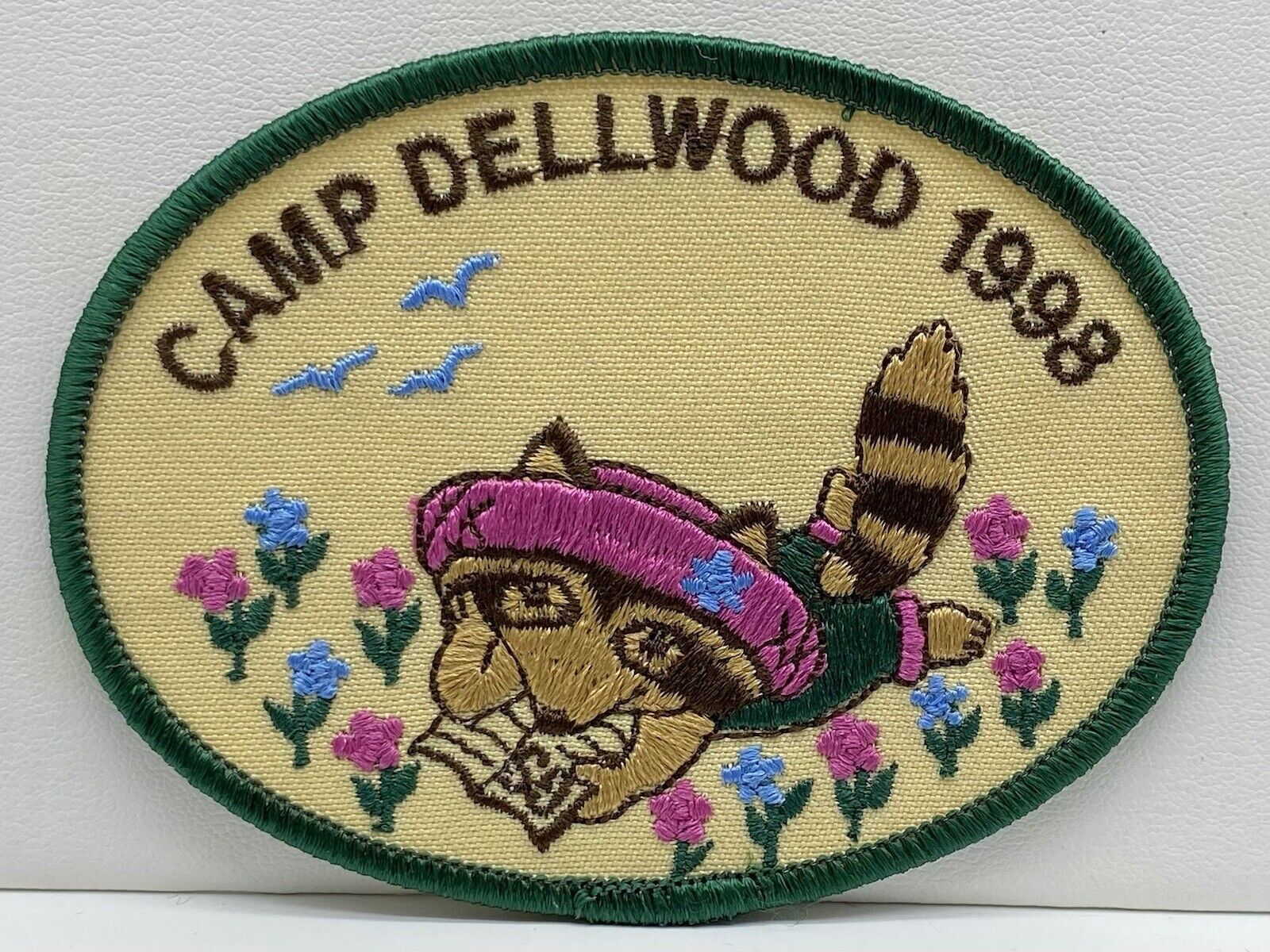 Vintage 1998 Girl Scouts of Hoosier Capital Camp Dellwood Patch Event Badge New