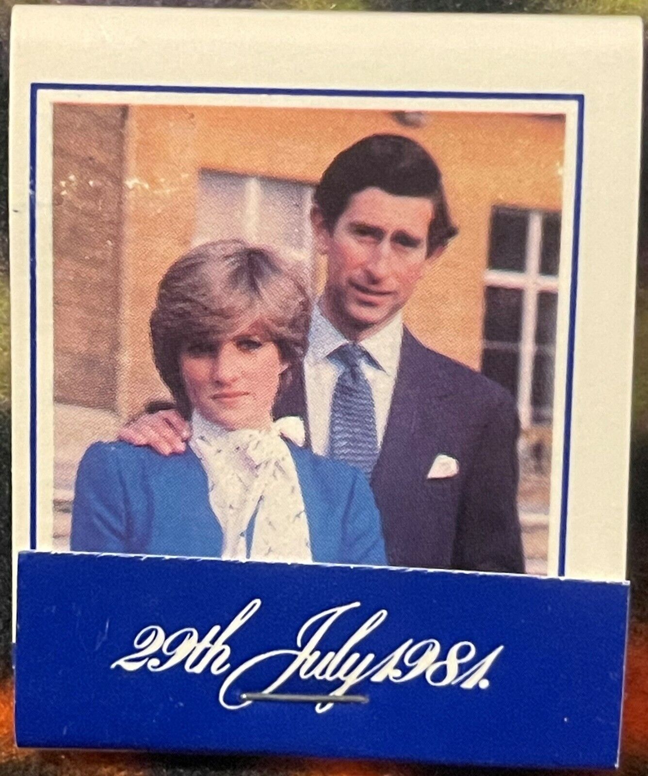 Vintage 1981 Lady Diana, Prince Charles of Wales Wedding Matchbook, Unused