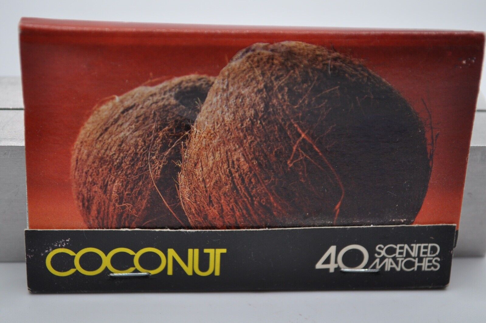 Vintage Matchbook Coconut Scented Matches 1985 The Olfactory Corp. Unstruck