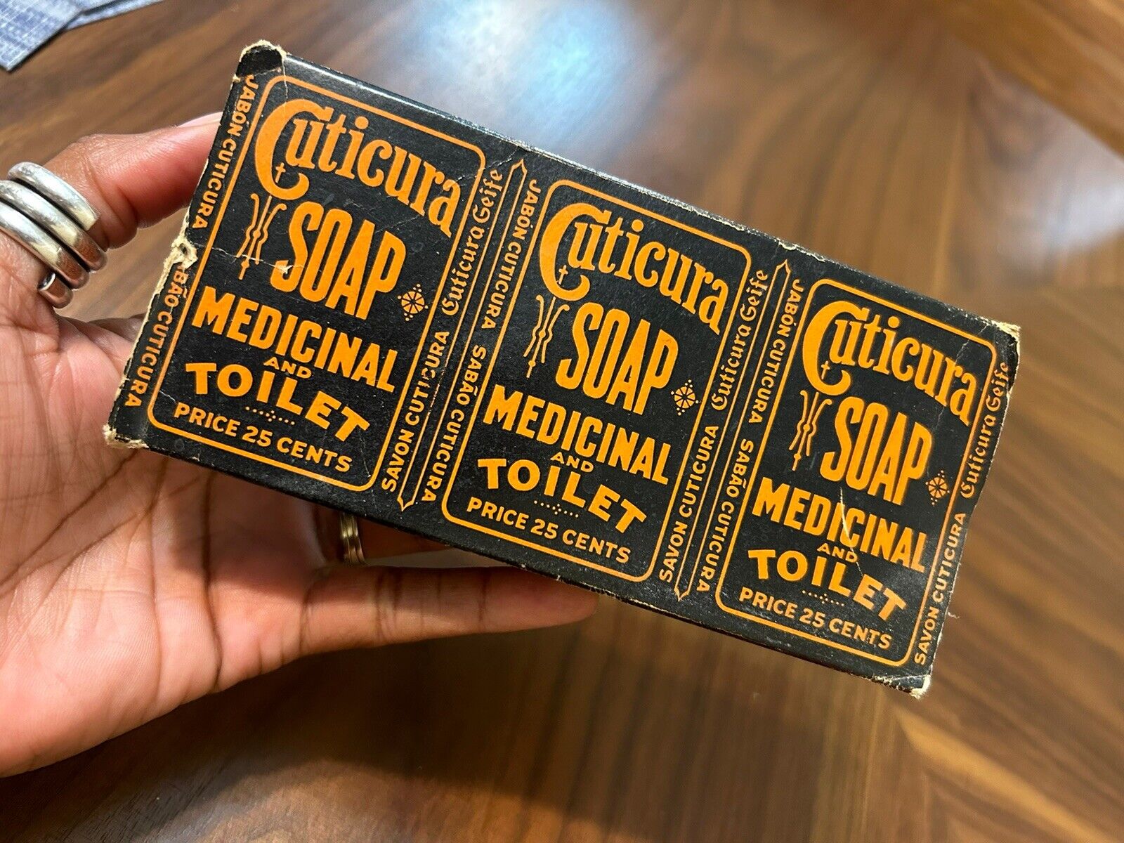 1930 Vintage Potter Drug Chemical Corp Cuticura Bath Soap Box Of 3 Unopened