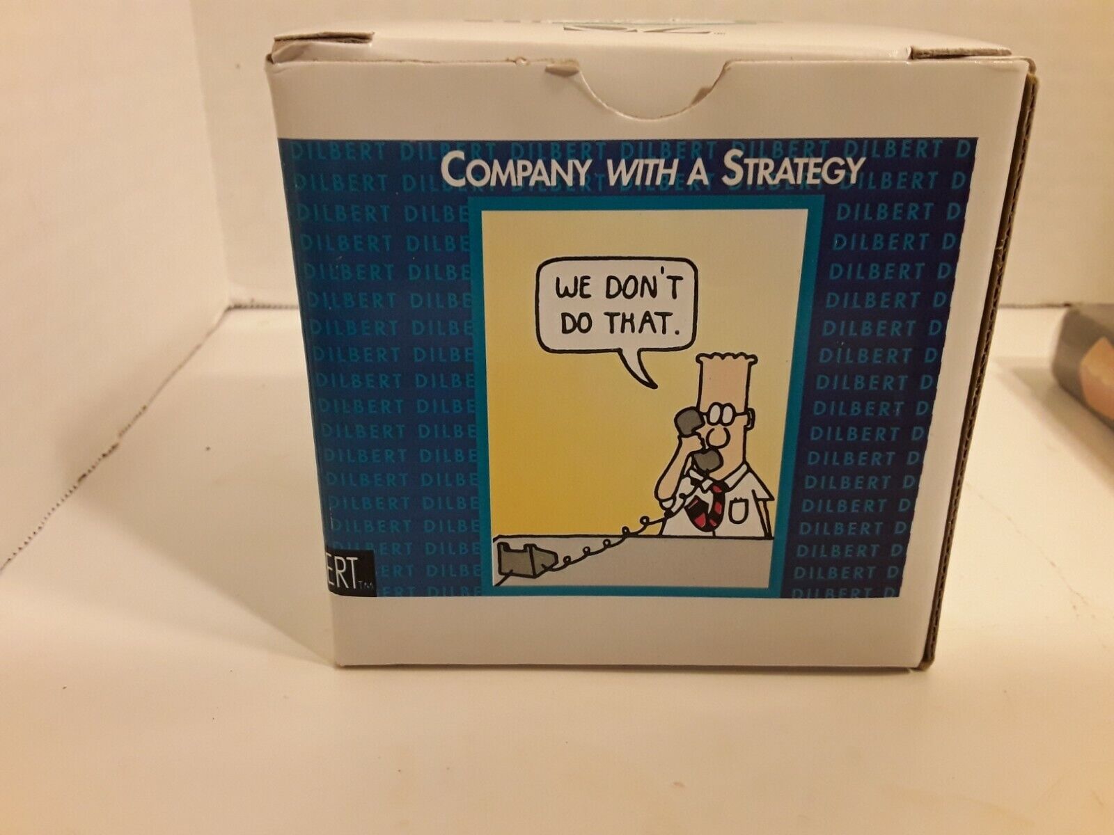 Dilbert Comics Company With A Strategy We Don't Do That Mug Cup With Box Read