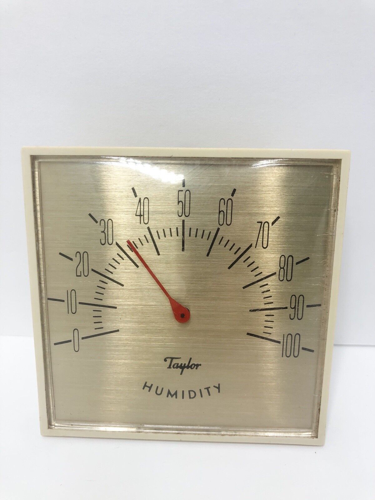 Vintage TAYLOR Humidiguide Desktop Thermometer Humidity MCM Style 3.5”