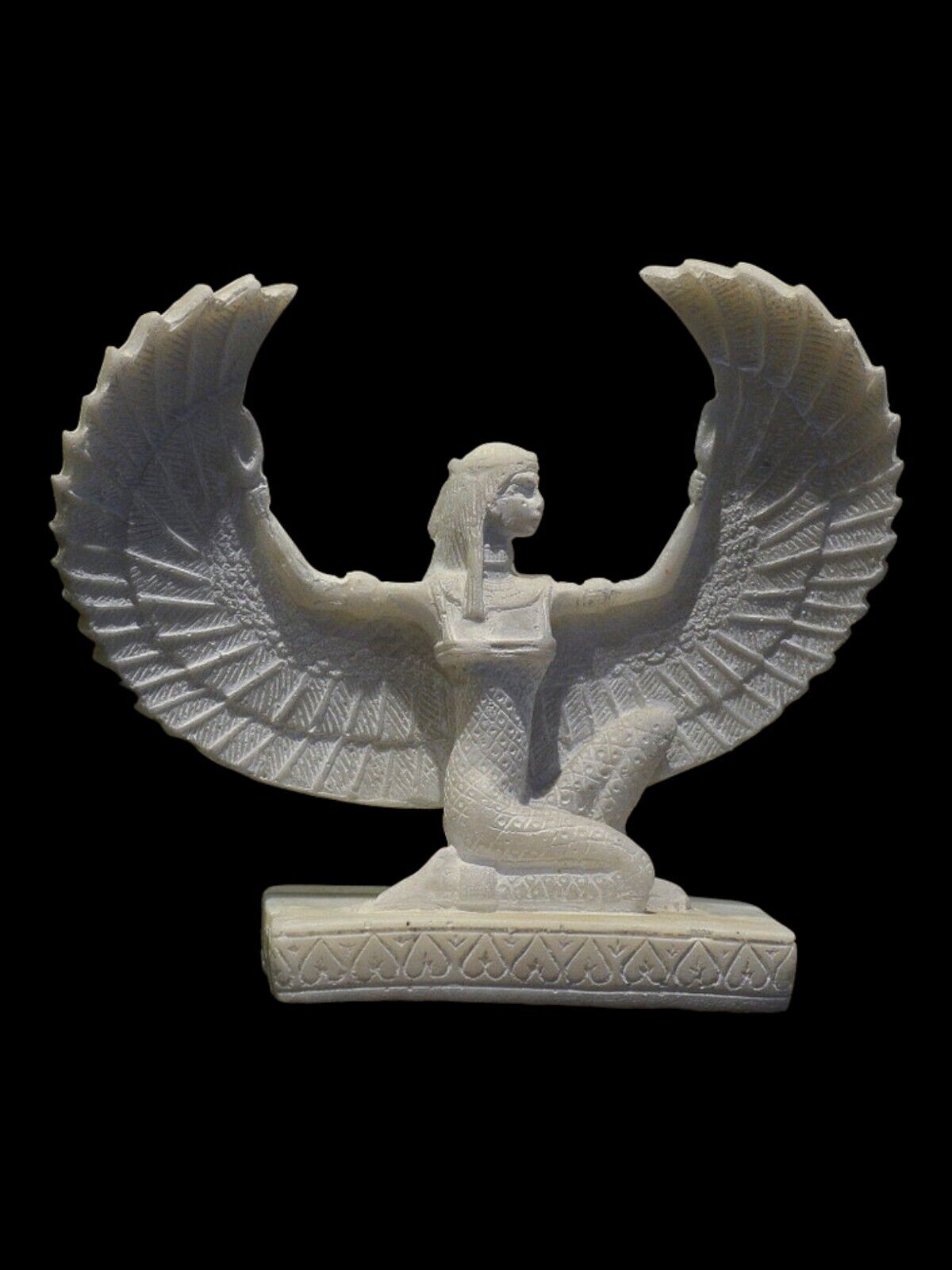 RARE ANCIENT EGYPTIAN ANTIQUE Statue Winged Goddess Isis Good Health 1872 Bc