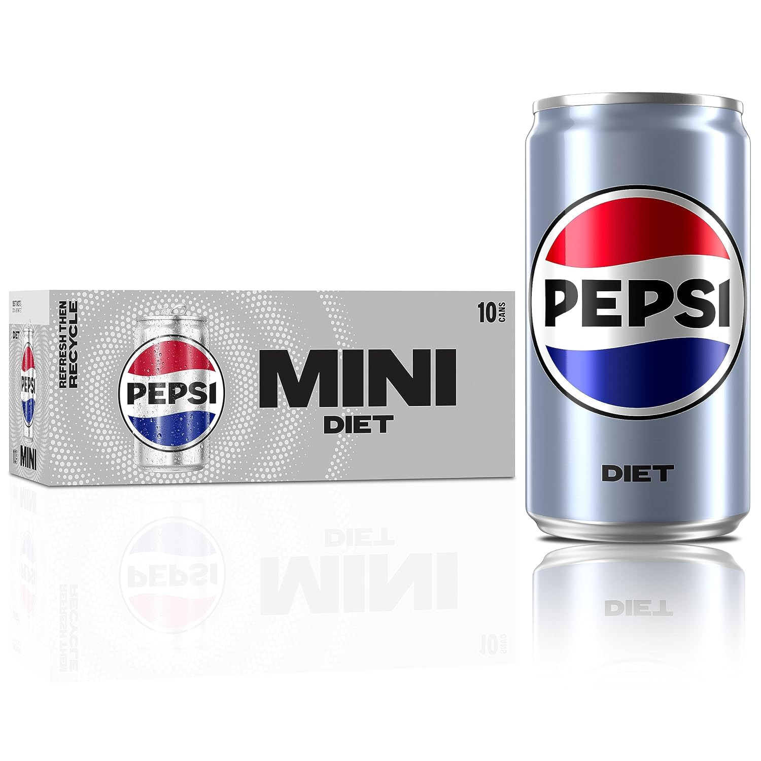 Diet  Soda, 7.5 Ounce Mini Cans, 10 Pack