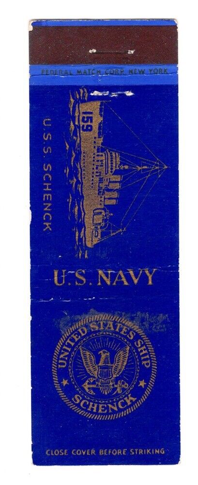 Matchbook: Navy Ship - USS Schenck