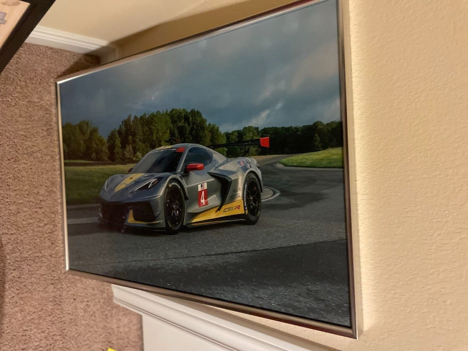 2020 Corvette C8.R FRAMED WALL PHOTO FRONT AND REAR