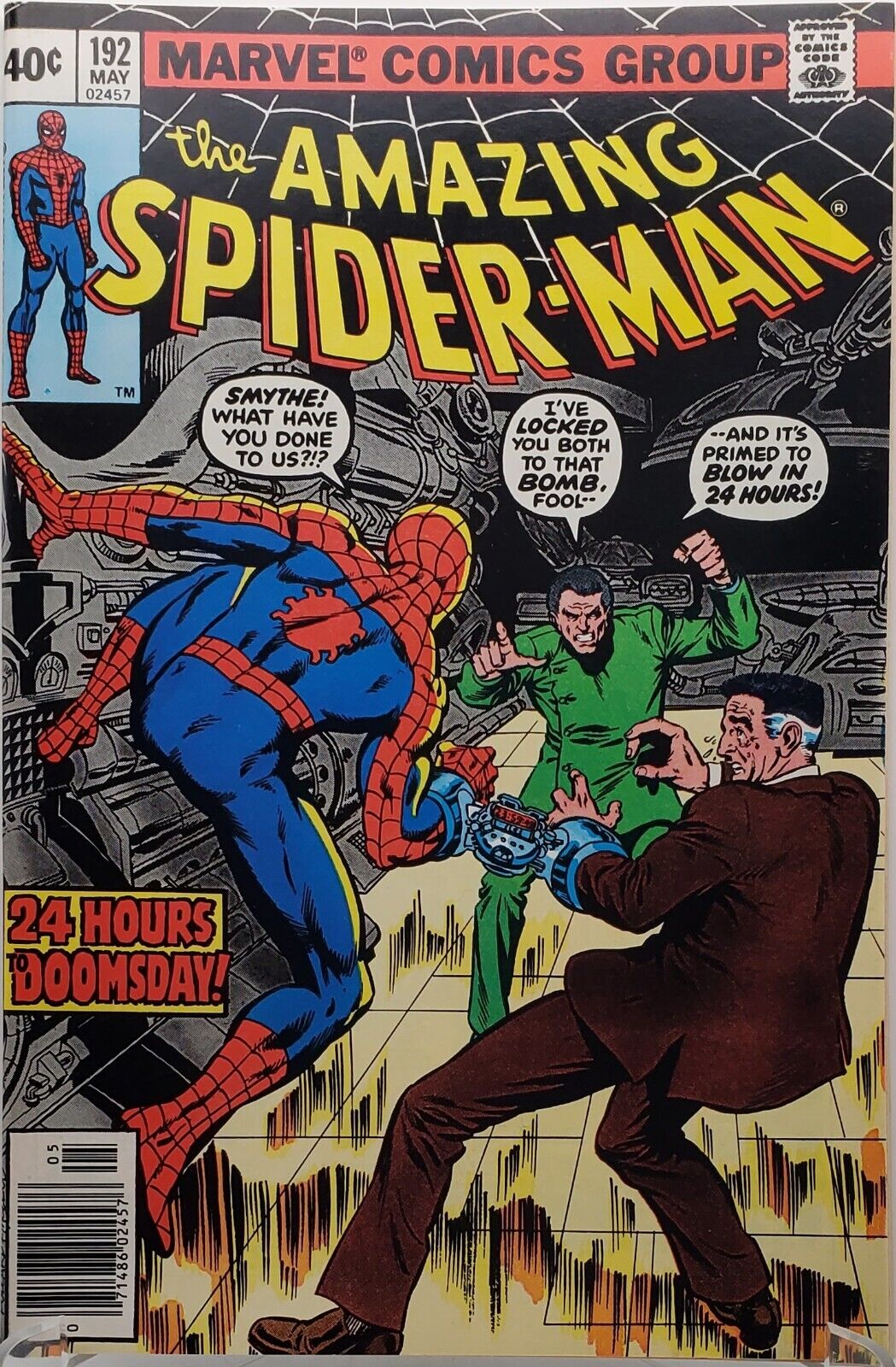 AMAZING SPIDER-MAN #192 DEATH OF PROF. SMYTHE HUMAN FLY APP. NM+