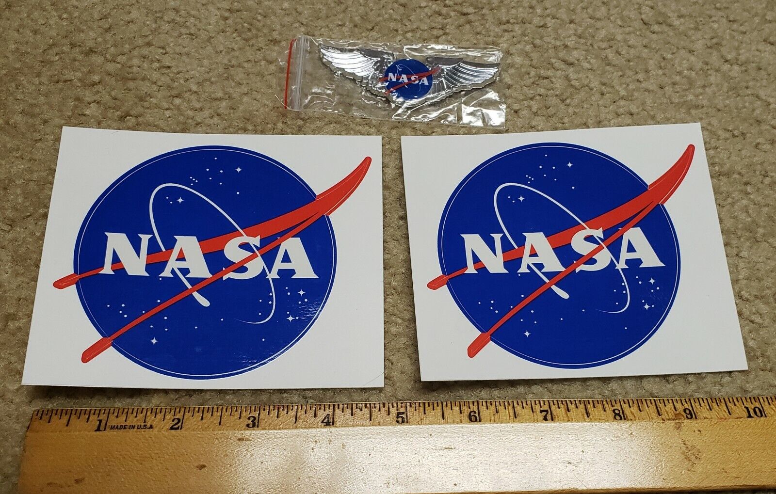NASA Wings and Stickers