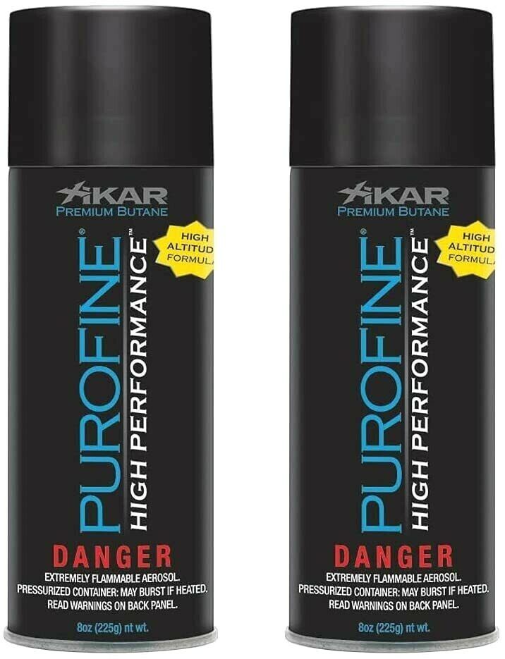 Xikar PUROFINE High Performance Premium Butane Lighter Fuel Refill 8oz 2 pack